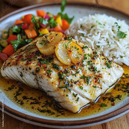 Filete de pescado al mojo de ajo mexican seafood