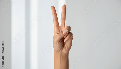 peace hand sign, vectory sign, number two, hand different signs, signs, winning, symbol,  photo