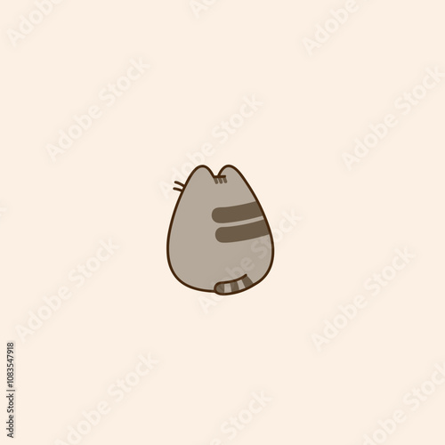 Pusheen cat That's Suspicious vector illustration