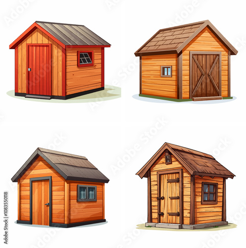 shed storage backyard outdoor structure garden wood tools utility building small workshop ru