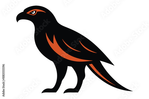 Solid color harrier animal vector design