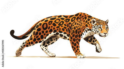 leopard on a beautifull pose