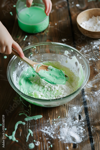 Making Oobleck Non-Newtonian Fluid: A Fun Science Experiment for Kids photo