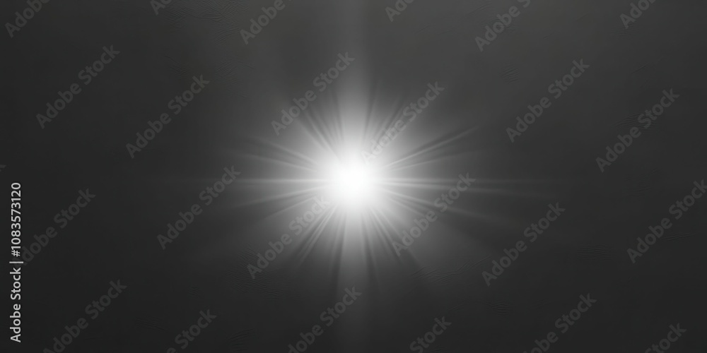 Obraz premium Light beam action in dark environment 3d banner design concept for high-contrast visuals creative graphic display