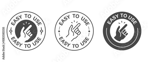 Easy to use badge vector illustration. Design for Logo, Label, Banner, Poster, Print ad, etc.