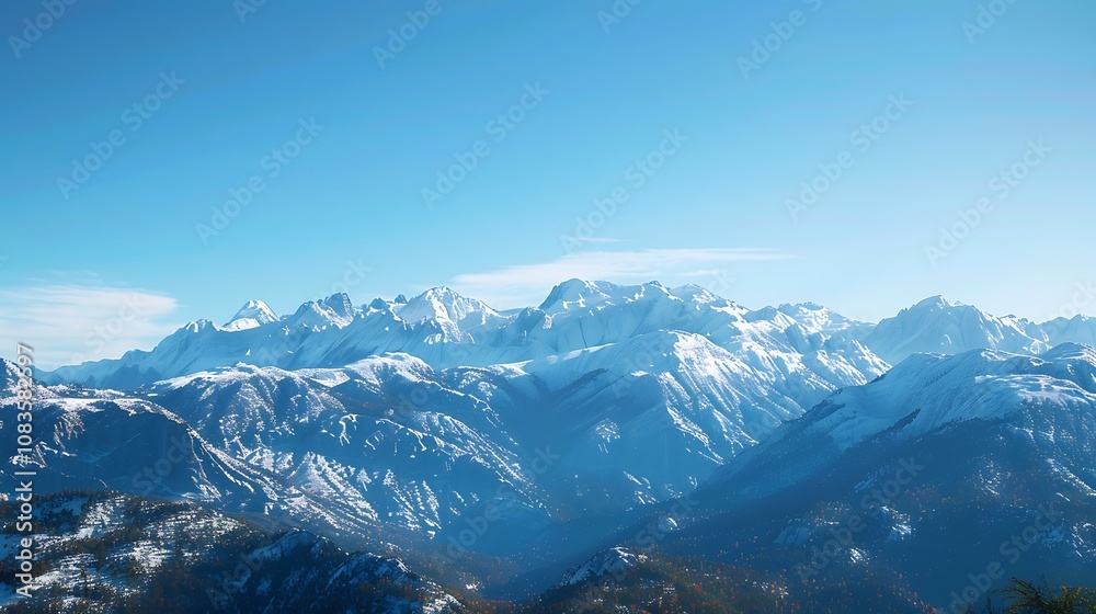 Obraz premium snow covered mountains in winter