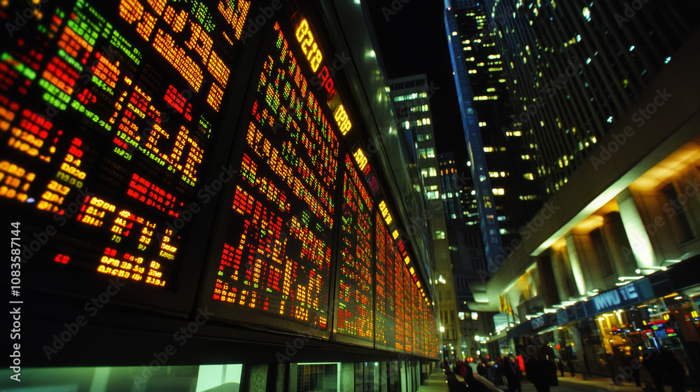 Obraz premium Buying and selling stocks online using technology.