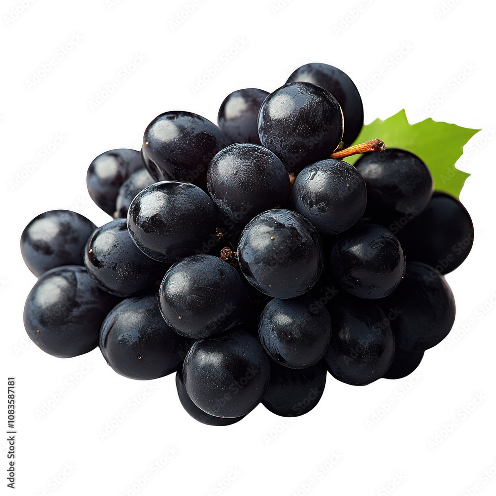 Fototapeta premium Ripe Red Grapes Close-Up Fresh Fruit