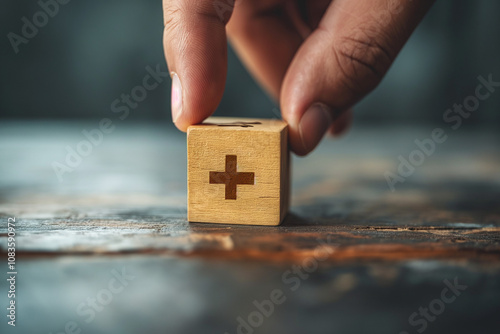 Medicine life insurance concept. Doctor's hands hold patients' hands with care. Family, life, health, insurance, safe, real estate, support, insurance company, hospital, policy, life insurance concept