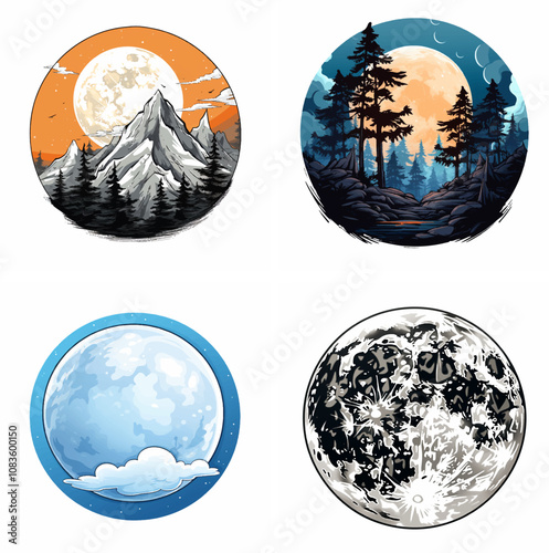 moon night celestial sky lunar phases full moon crescent waxing waning eclipse bright stars