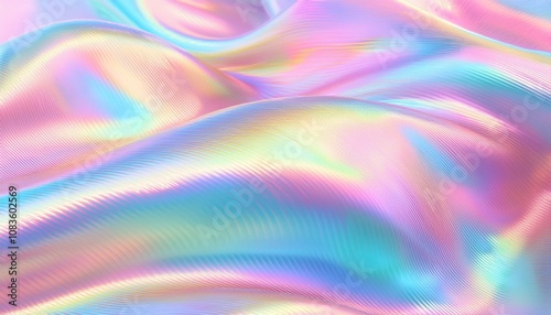 Wallpaper Mural 幻想的で抽象的なパステルカラーのホログラフィック背景画像（Fantastic and abstract pastel colored holographic background image）
 Torontodigital.ca
