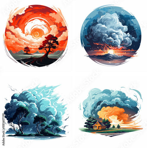 storm thunder lightning rain wind hurricane tornado weather storm cloud downpour tempest lig