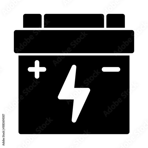 Battery solid icon