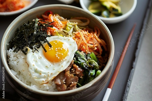 Close-up of Bibimbap