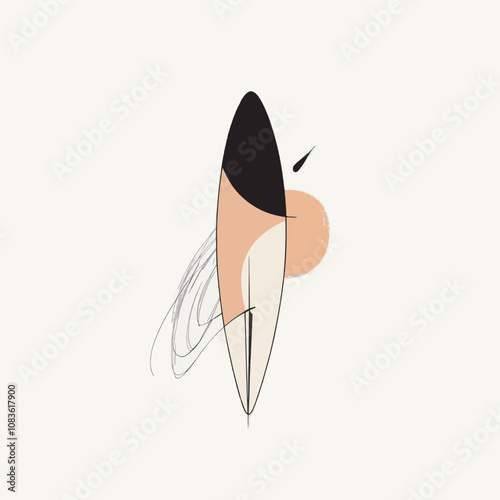 Abstract Surfboard Art