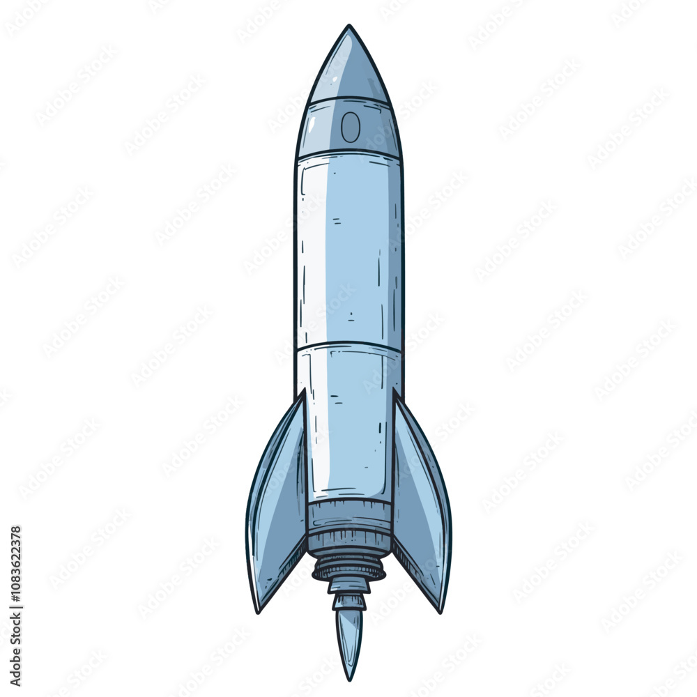 Obraz premium Rocket Launch Illustration