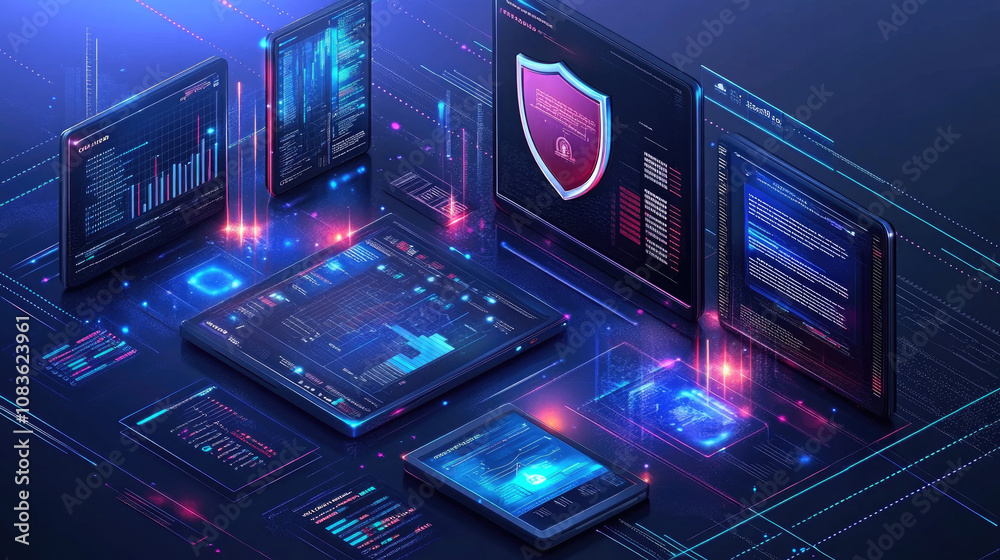 Obraz premium Concept of Network Data Security