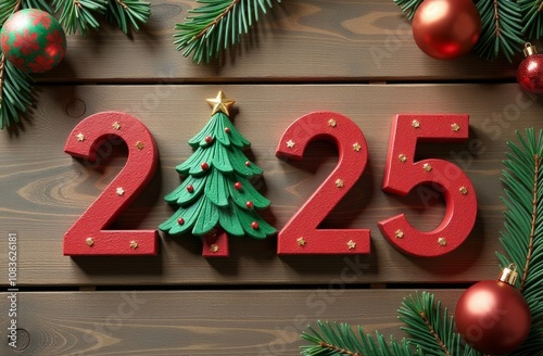 Top down view of small volumetric letters 