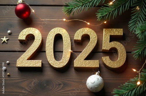 Top down view of small volumetric letters 