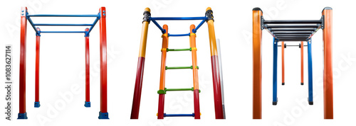 Monkey Bars for Bodyweight Exercises and Fitness Training, isolated on transparent background