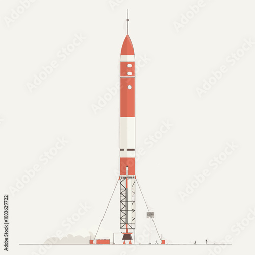 Red Rocket Launch Preparation