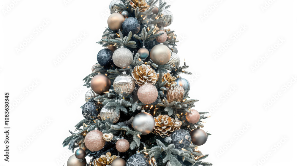 Obraz premium decorated christmas tree