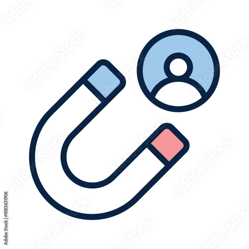 A magnet attracting a customer to indicate retention strategy