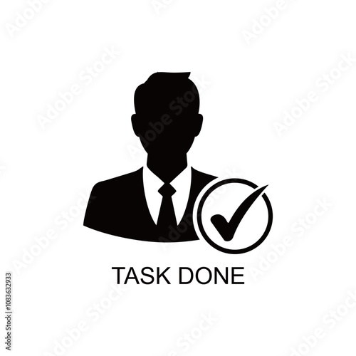 task done icon , costumer test icon