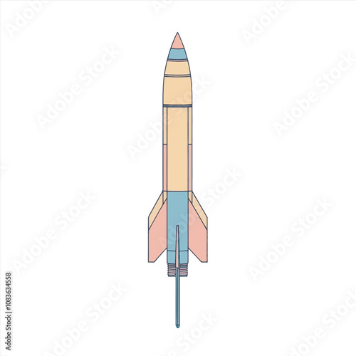 Rocket Launch Illustration