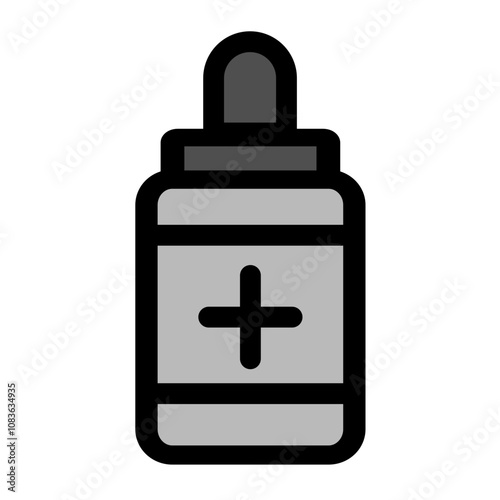 Bathroom ear drops - clean and modern bathroom icon