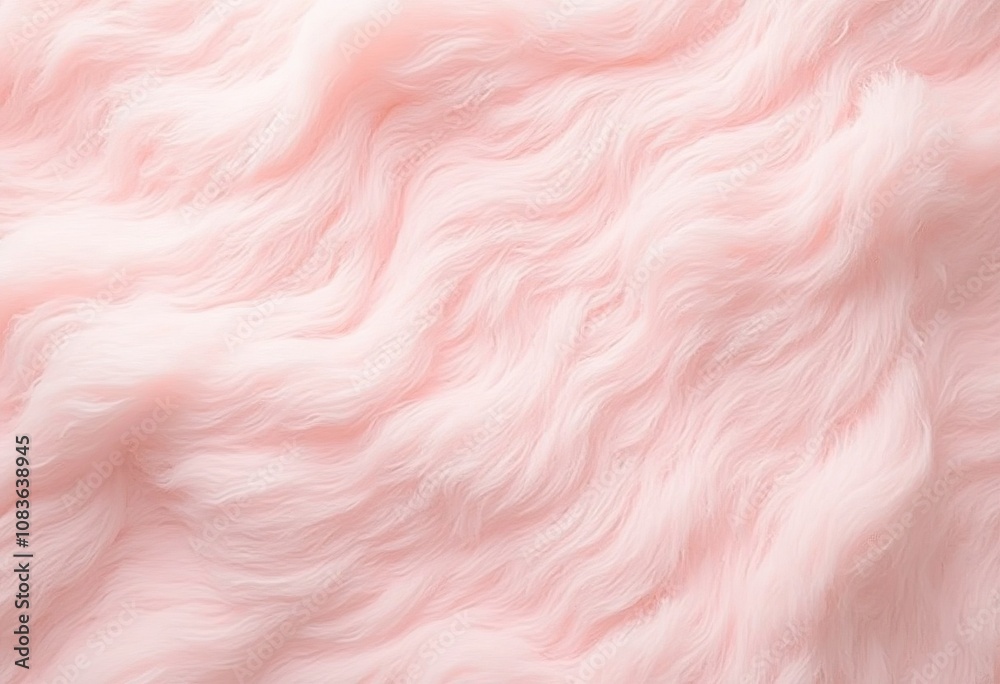 Obraz premium Pink fur background. Surface wool texture