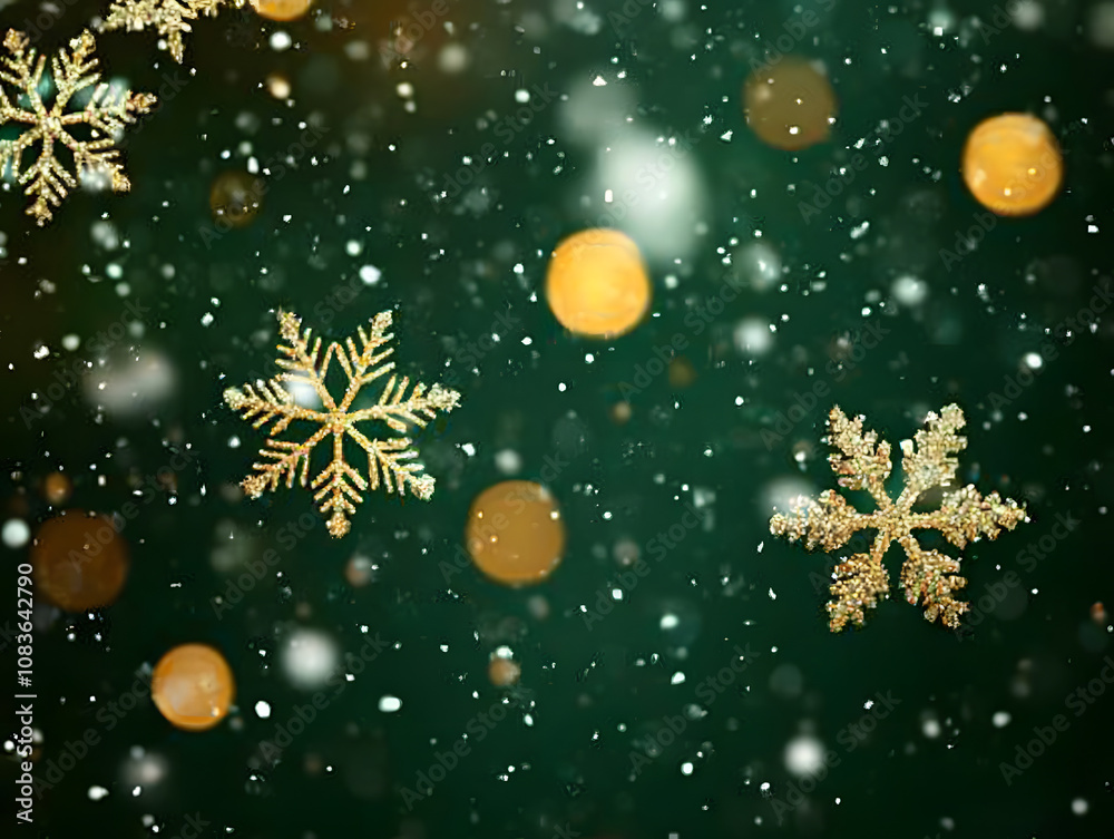 Fototapeta premium Christmas greeting cards with text Merry Christmas and happy new year.
