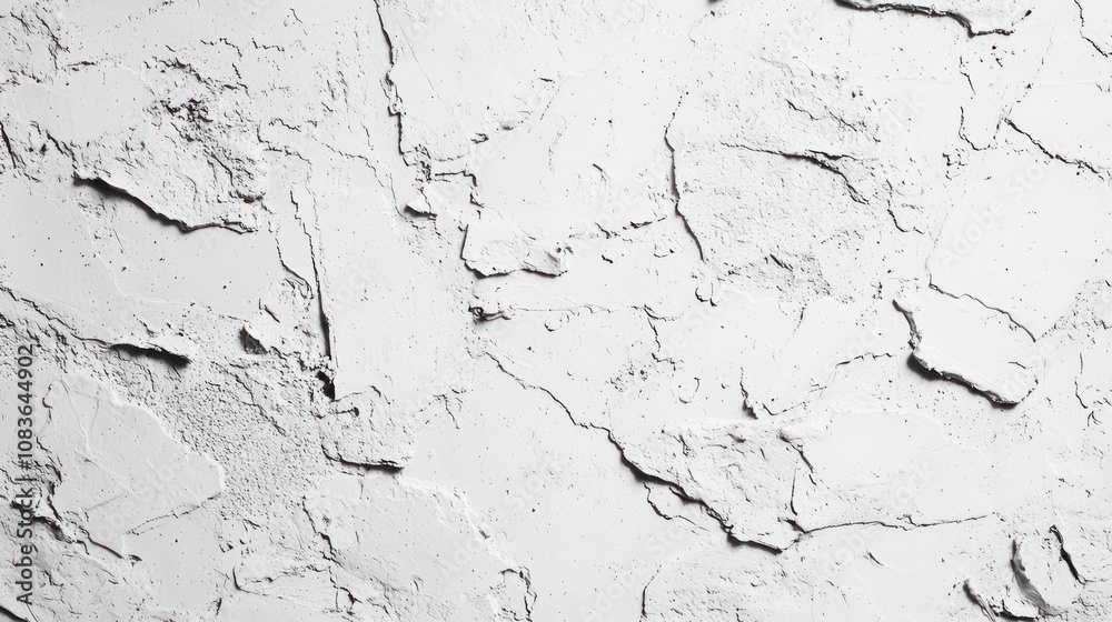 Fototapeta premium Display background with concrete wall. Vintage-style white cement floor pattern for design or wallpaper. Construction detail with gray abstract texture.