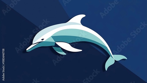Dolphins leap through the blue ocean waves, a stunning aquatic ballet
