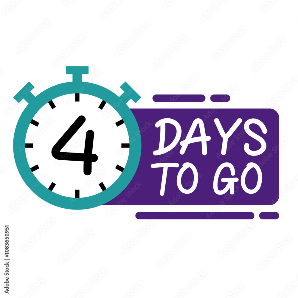 Obraz premium Days Left Countdown