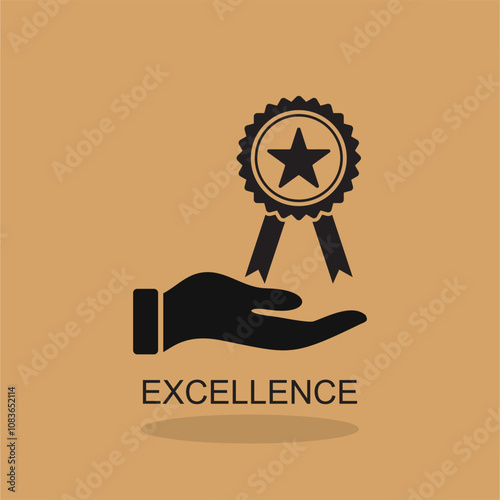 excellence icon , rating icon vector