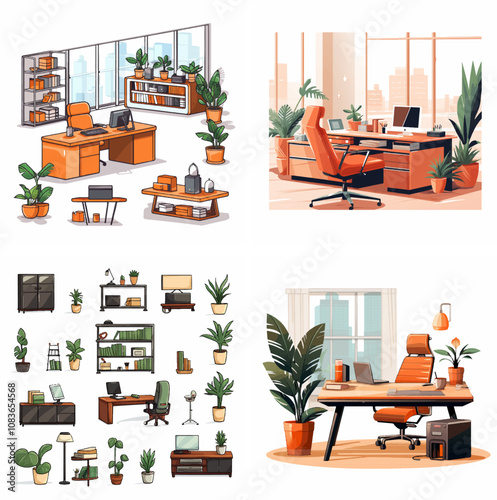 Office Workspace Desk Workstation Productivity Environment Office supplies Meetings Team Col