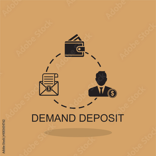 demand deposit icon , financial icon