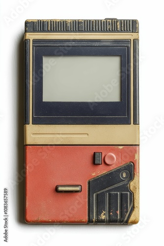 Vintage handheld gaming console. photo