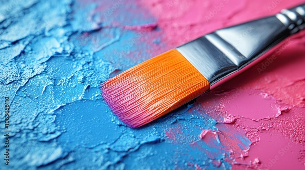 Fototapeta premium Exterior painting with color-changing paint that reacts to temperature changes