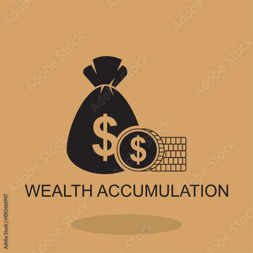 wealth accumulation icon , business icon