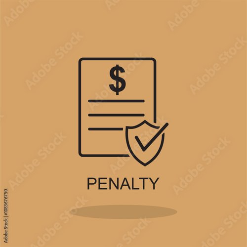 penalty icon , business icon vector