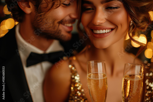 Obraz na płótnie Romantic Champagne for Two w salonie
