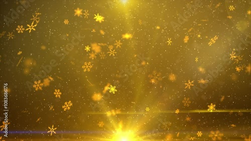 Snow animation video overlay template. Beautiful falling snow, the sparkling glittering light of snow on a winter night, celebrating Christmas and Happy New Year