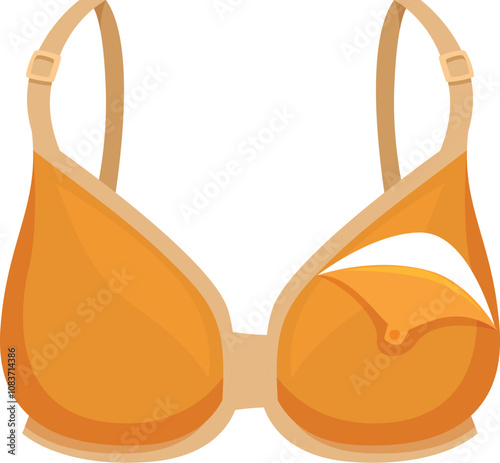 Open nursing bra facilitating breastfeeding for new mothers