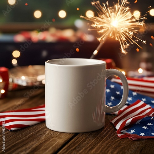 Realistic mockup of white ceramic mugs in natural settings like forests and mossy rocks, as well as modern interiors like bright kitchens, perfect for customizable graphics and branding designs