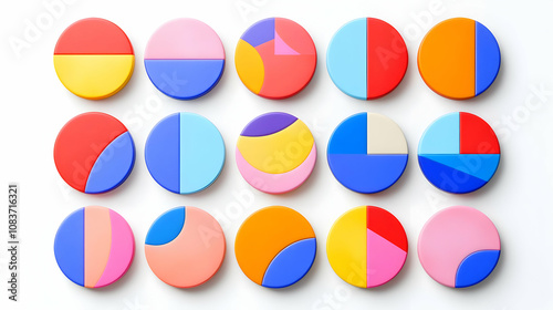 Colorful 3D Pie Chart Illustration Free Download Colorful 3D Pie Chart Illustration - GFXLoad