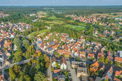 Ausblick auf die mittelfränkische Gemeinde Georgensgmünd im Fränkischen Seenland photo