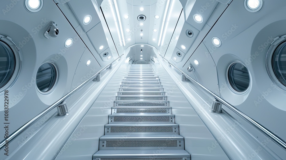 Obraz premium Futuristic Staircase