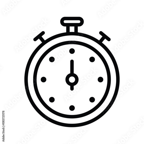 Icon of a stopwatch for timing or tracking duration